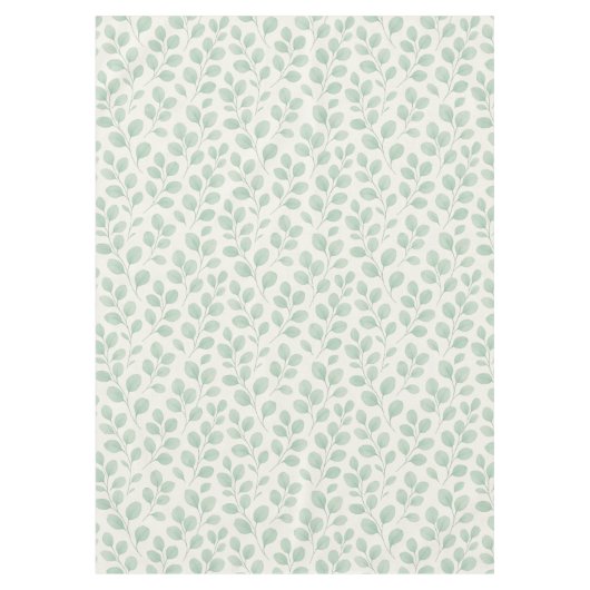 Nappe Motif botanique d'eucalyptus (Devant)