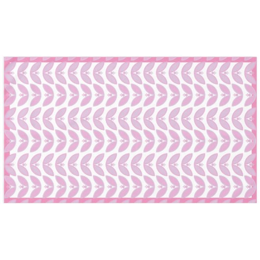 Nappe Motif botanique rose (Devant (Horizontal))