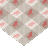 Nappe Motif bronzage rouge de cabine d'ours d'orignaux (Angle)