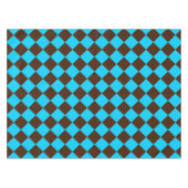 Nappe Motif Brown de contrôle du diamant bleu (Devant (Horizontal))