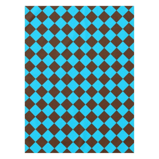 Nappe Motif Brown de contrôle du diamant bleu (Devant)