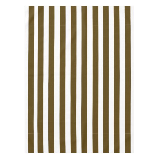 Nappe Motif Brown et blanc de rayures (Devant)