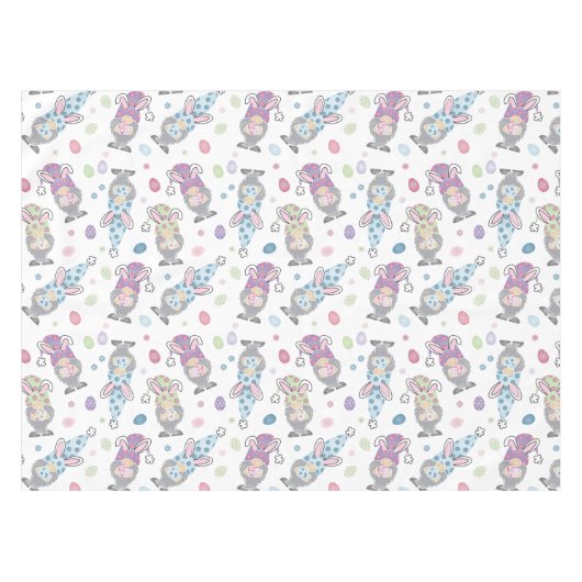 Nappe Motif Bunny Gnome de Pâques (Devant (Horizontal))