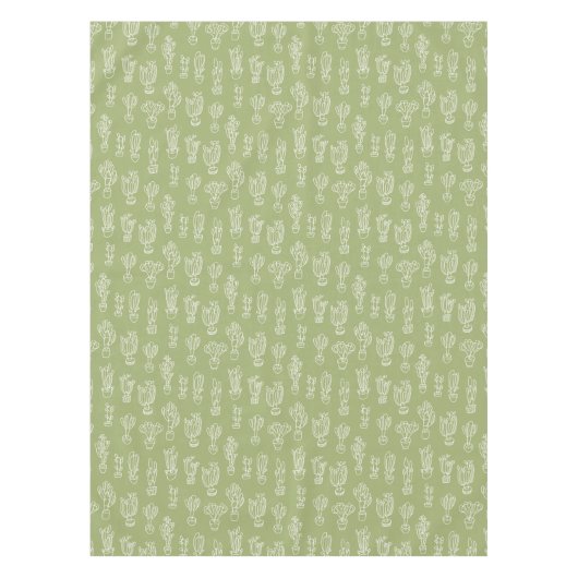 Nappe Motif cactus d'expressionisme abstrait de schéma (Devant)