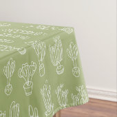 Nappe Motif cactus d'expressionisme abstrait de schéma (In Situ)