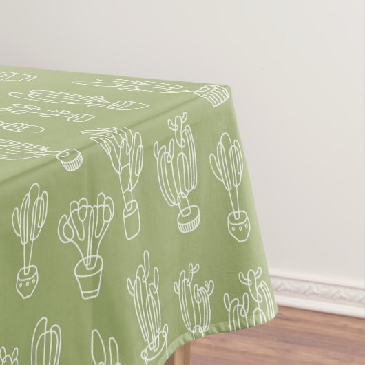 Nappe Motif cactus d'expressionisme abstrait de schéma (In Situ)