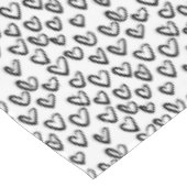 Nappe Motif cardiaque de peinture AVC (Angle)