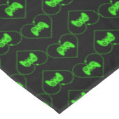 Nappe Motif cardiaque du contrôleur de jeu vidéo vert (Angle)