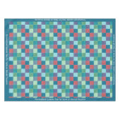 Nappe Motif Carré À damiers surface composée rétro multi (Devant (Horizontal))