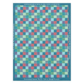 Nappe Motif Carré À damiers surface composée rétro multi (Devant)