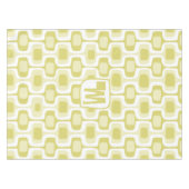 Nappe Motif Carré Abstrait jaune muet (Devant (Horizontal))