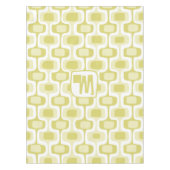 Nappe Motif Carré Abstrait jaune muet (Devant)