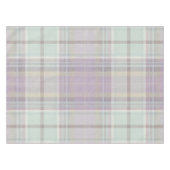 Nappe Motif carreau tartan violet clair sarcelle (Devant (Horizontal))