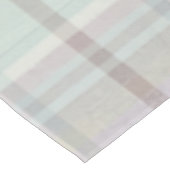Nappe Motif carreau tartan violet clair sarcelle (Angle)