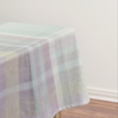 Nappe Motif carreau tartan violet clair sarcelle (In Situ)