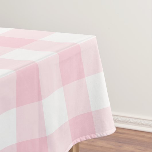 Nappe Motif carreaux gingham rustique rose (In Situ)
