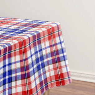 Nappe Motif carreaux tartan bleu rouge blanc