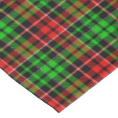 Nappe Motif carreaux tartan noir rouge vert (Angle)