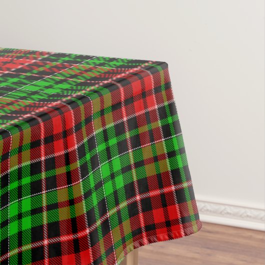 Nappe Motif carreaux tartan noir rouge vert (In Situ)