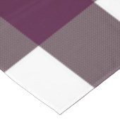 Nappe Motif carreaux violet de buffle de mûre (Angle)