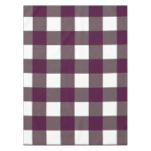 Nappe Motif carreaux violet de buffle de mûre (Devant)