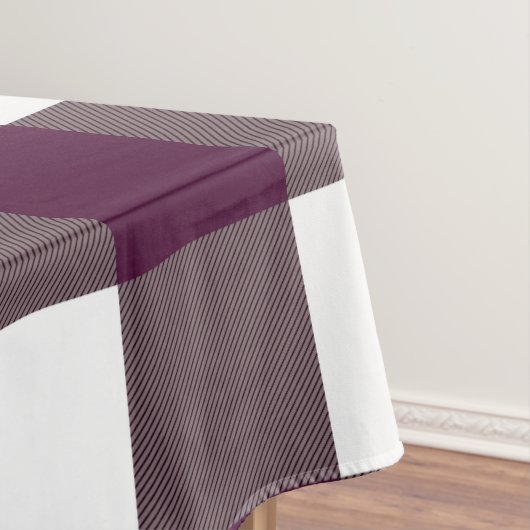 Nappe Motif carreaux violet de buffle de mûre (In Situ)