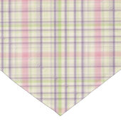 Nappe Motif carreaux violet rose lime vert (Angle)