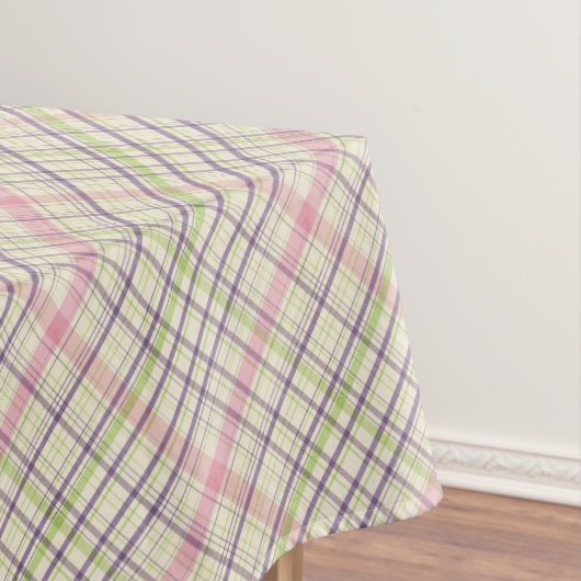 Nappe Motif carreaux violet rose lime vert (In Situ)
