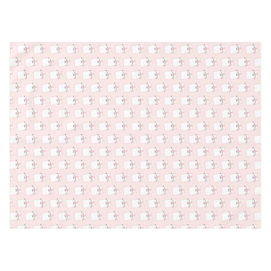 Nappe Motif chat chaton mignon dormant (Devant (Horizontal))