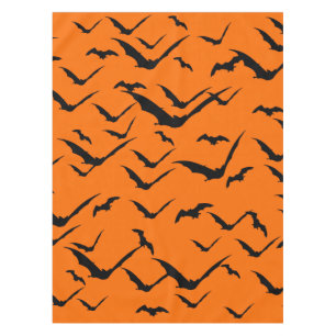 NAPPE MOTIF CHAUVES-SOURIS HALLOWEEN SANS COUTURE  