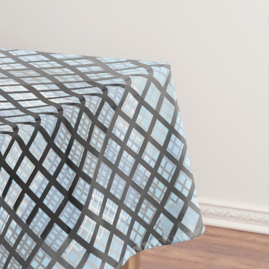 Nappe Motif Checker en diagonale gris 02,w Lblue BG (In Situ)