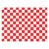 Nappe Motif chèque À damiers blanc rouge (Devant (Horizontal))