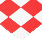 Nappe Motif chèque À damiers blanc rouge (Angle)