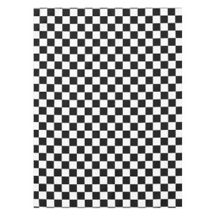 Nappe Motif chèque À damiers noir blanc