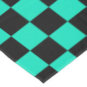 Nappe Motif chèque À damiers noir vert (Angle)
