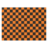 Nappe Motif chèque À damiers orange noir (Devant (Horizontal))