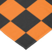 Nappe Motif chèque À damiers orange noir (Angle)