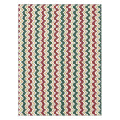 Nappe Motif Chevron blanc rouge vert (Devant)