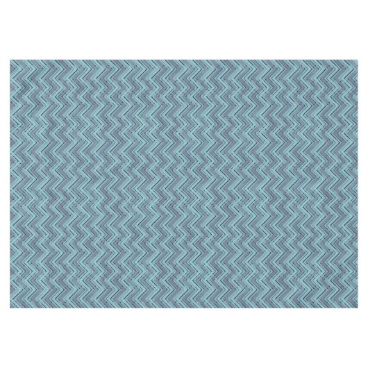 Nappe Motif chevron bleu (Devant (Horizontal))