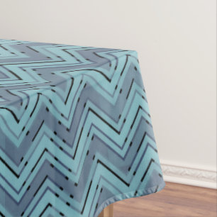 Nappe Motif chevron bleu