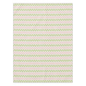 Nappe Motif chevron géométrique rose et vert chic (Devant)