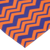 Nappe Motif chevron zigzag bleu orange (Angle)