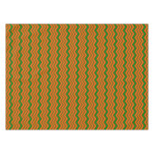 Nappe Motif chevron zigzag vert orange (Devant (Horizontal))