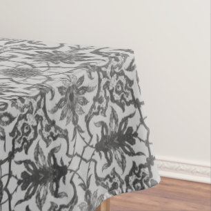 Nappe Motif chinois Art nouveau - gris argenté