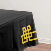 Nappe Motif chinois Motif or sur noir (In Situ)