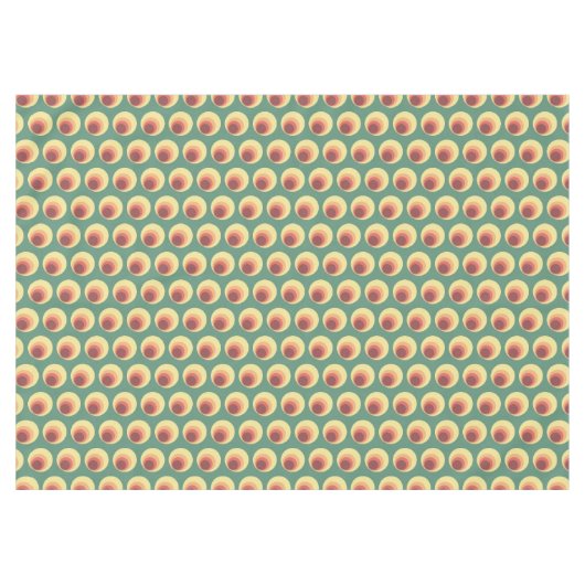 Nappe motif circulaire inspiré des années 70 (Devant (Horizontal))
