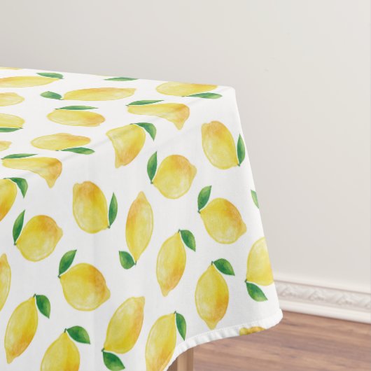 Nappe Motif citron aquarelle (In Situ)