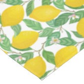 Nappe Motif citron blanc jaune (Angle)