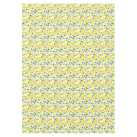 Nappe Motif citron jaune aquarelle (Devant)