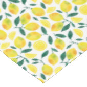 Nappe Motif citron jaune aquarelle (Angle)